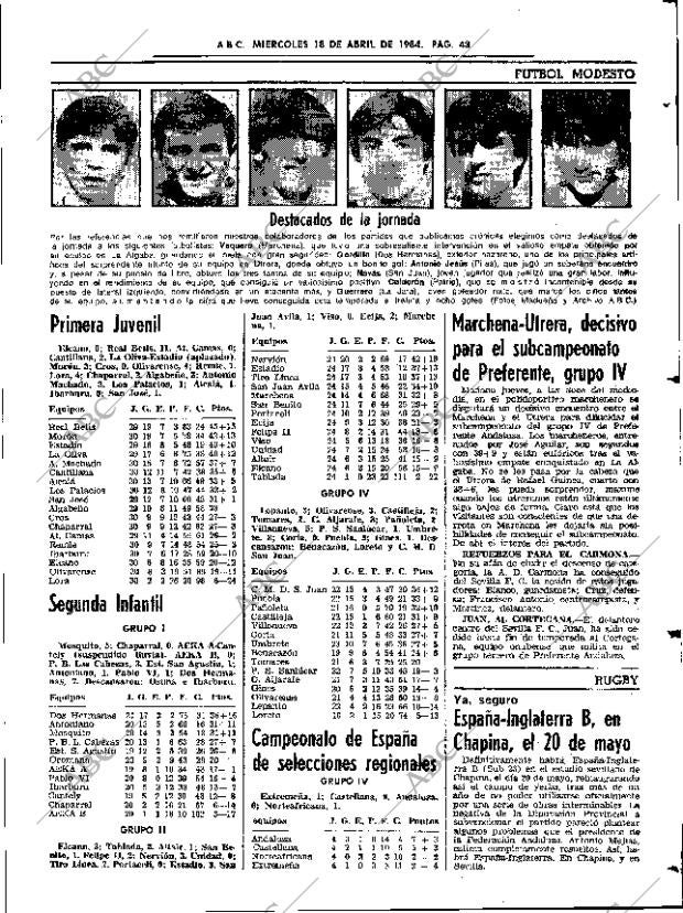 ABC SEVILLA 18-04-1984 página 43