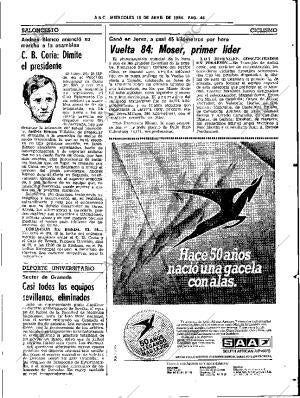 ABC SEVILLA 18-04-1984 página 45