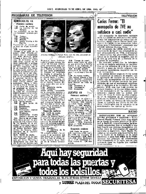 ABC SEVILLA 18-04-1984 página 47