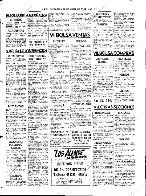 ABC SEVILLA 18-04-1984 página 52