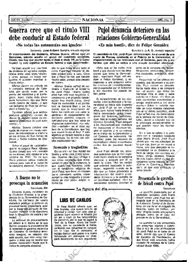 ABC MADRID 19-04-1984 página 15