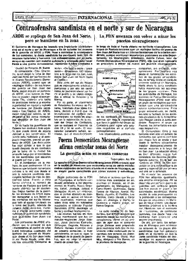 ABC MADRID 19-04-1984 página 23