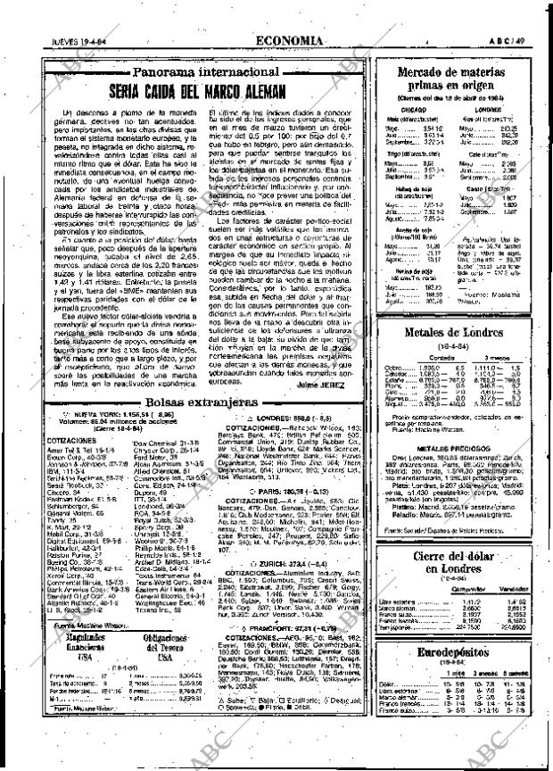ABC MADRID 19-04-1984 página 49