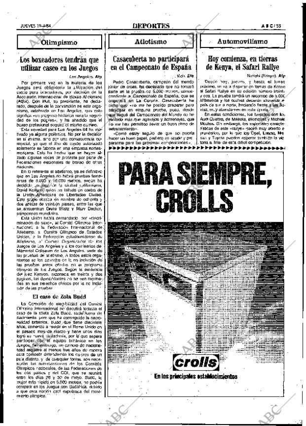 ABC MADRID 19-04-1984 página 53