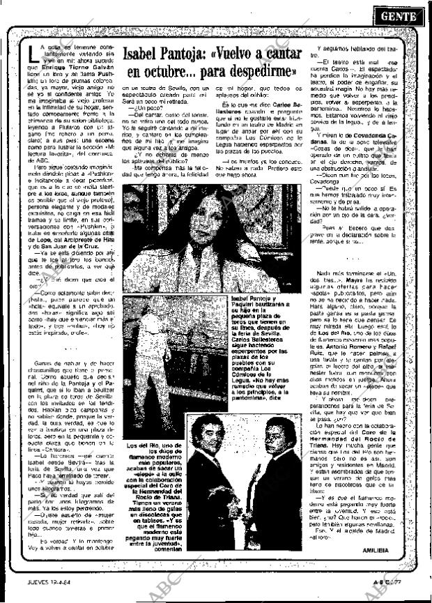 ABC MADRID 19-04-1984 página 77