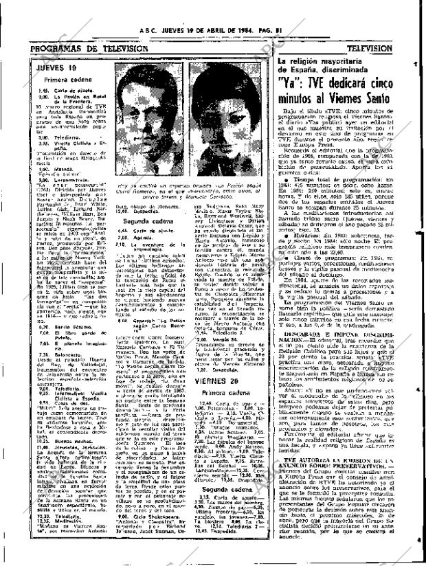 ABC SEVILLA 19-04-1984 página 51