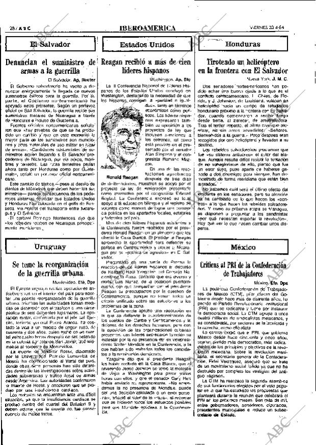 ABC MADRID 20-04-1984 página 28