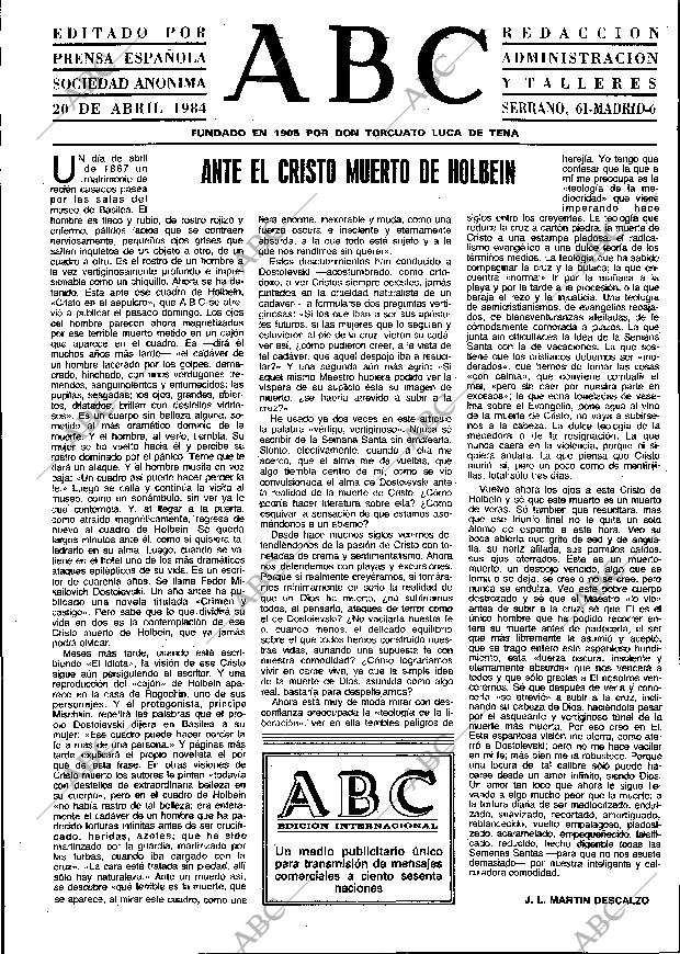 ABC MADRID 20-04-1984 página 3