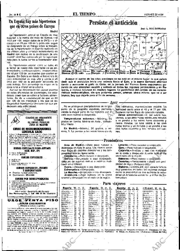 ABC MADRID 20-04-1984 página 34