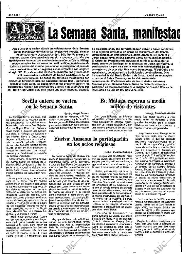 ABC MADRID 20-04-1984 página 40