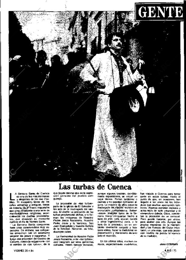 ABC MADRID 20-04-1984 página 73