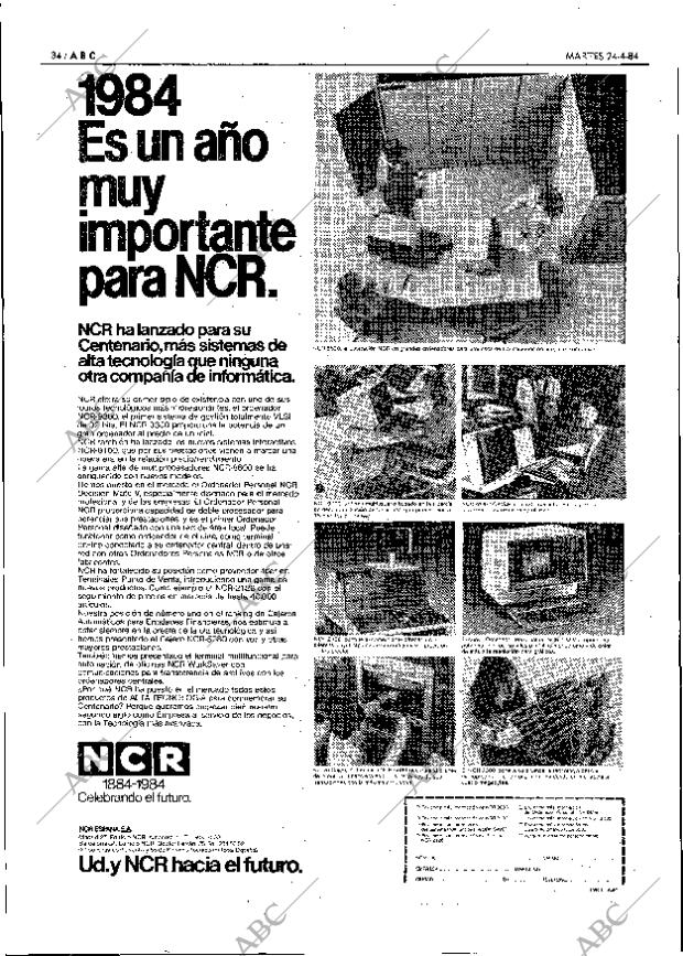 ABC MADRID 24-04-1984 página 34