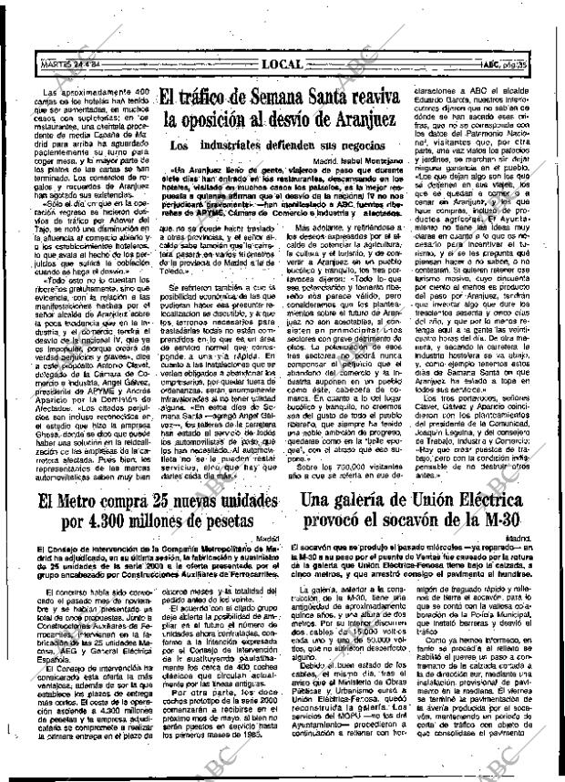 ABC MADRID 24-04-1984 página 35