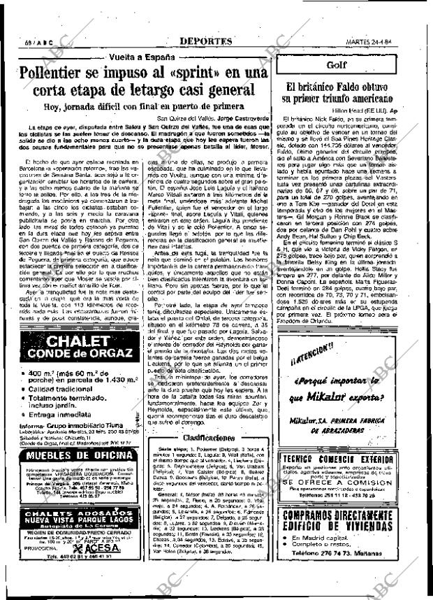 ABC MADRID 24-04-1984 página 68