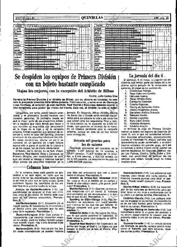 ABC MADRID 24-04-1984 página 69