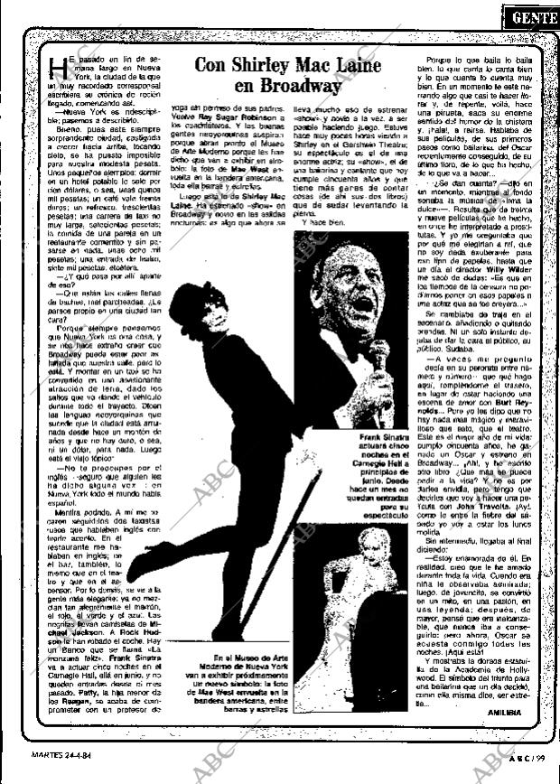 ABC MADRID 24-04-1984 página 99