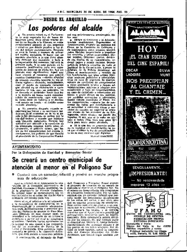 ABC SEVILLA 25-04-1984 página 33