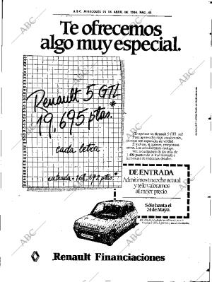 ABC SEVILLA 25-04-1984 página 45