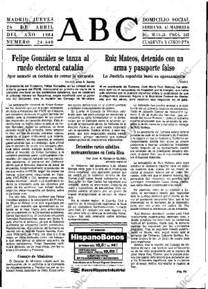 ABC MADRID 26-04-1984 página 13