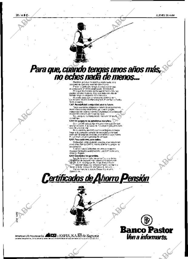 ABC MADRID 26-04-1984 página 28