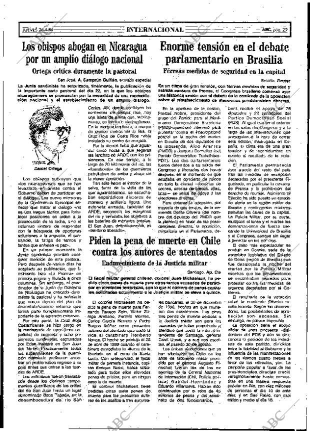 ABC MADRID 26-04-1984 página 29