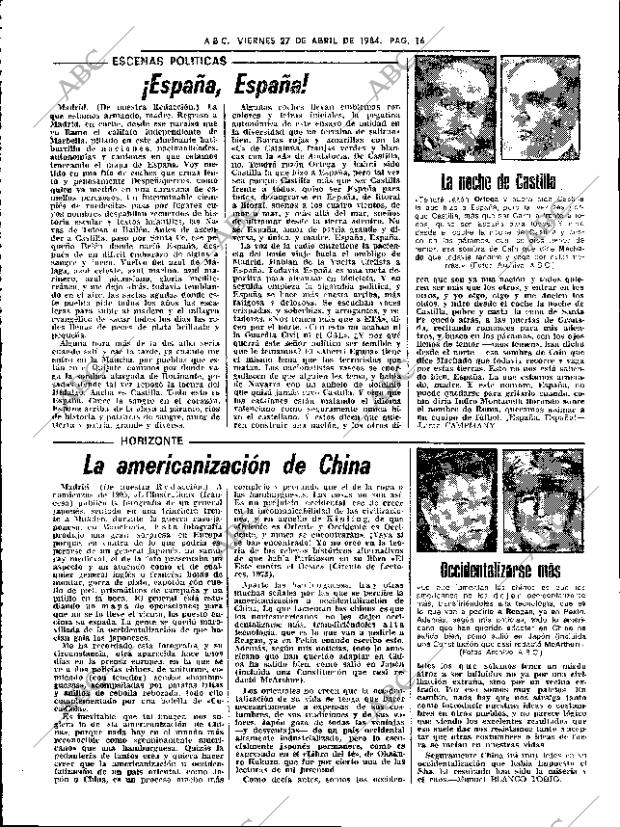 ABC SEVILLA 27-04-1984 página 16
