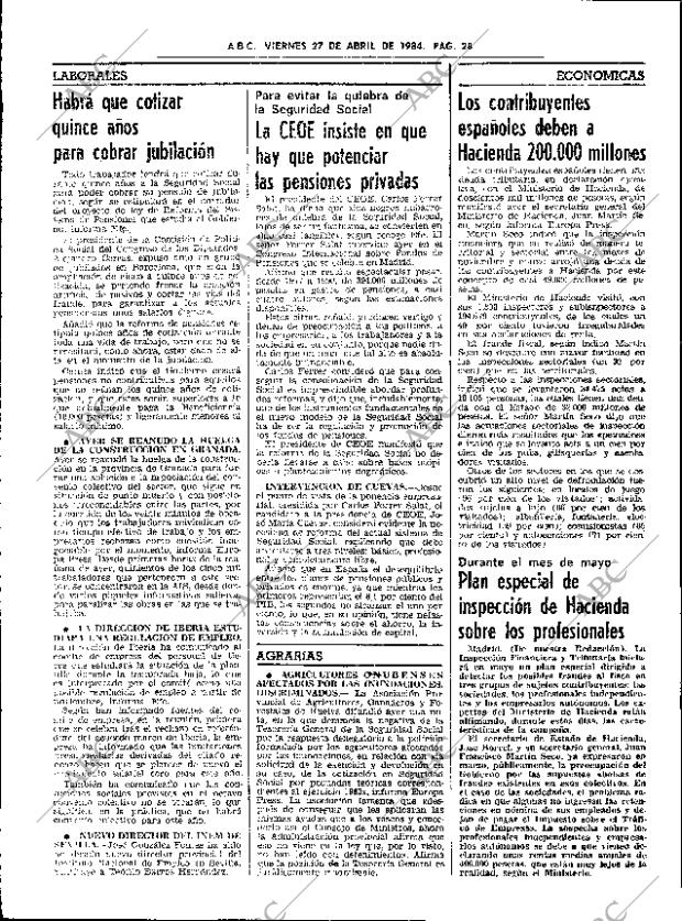 ABC SEVILLA 27-04-1984 página 28