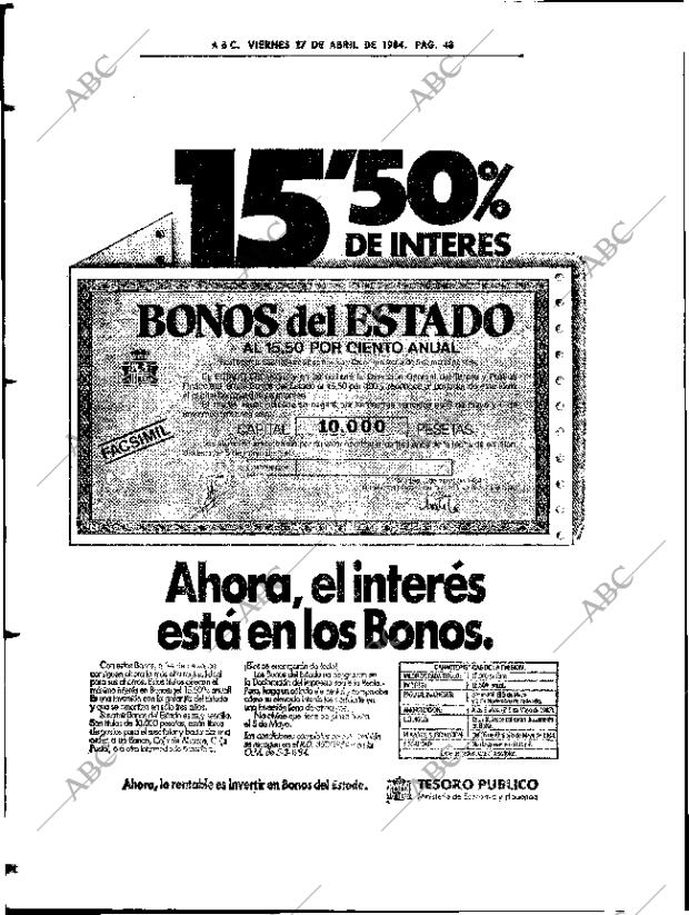 ABC SEVILLA 27-04-1984 página 48