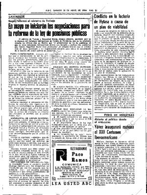 ABC SEVILLA 28-04-1984 página 31