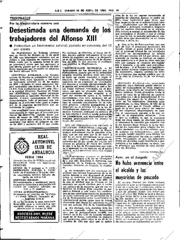 ABC SEVILLA 28-04-1984 página 48