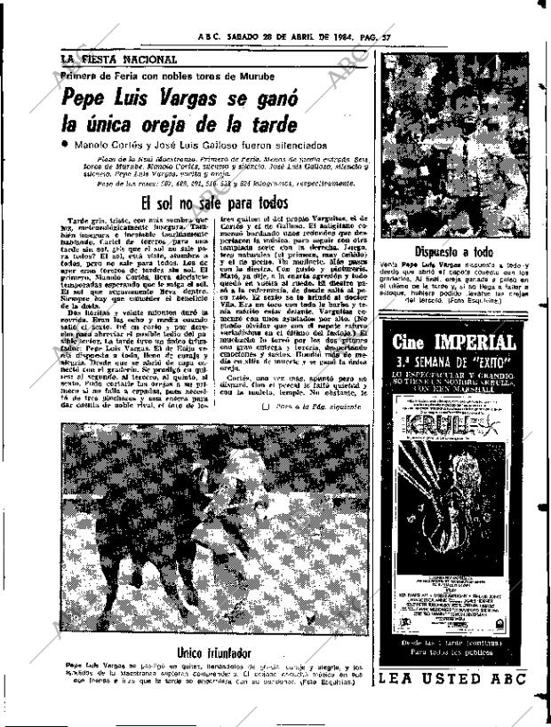 ABC SEVILLA 28-04-1984 página 57