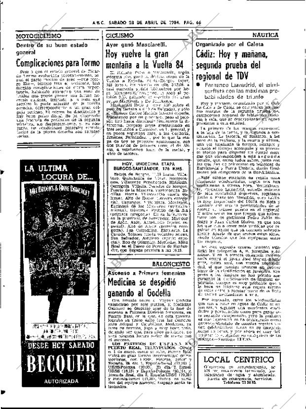 ABC SEVILLA 28-04-1984 página 66