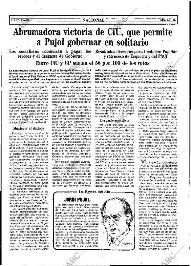 ABC MADRID 30-04-1984 página 15