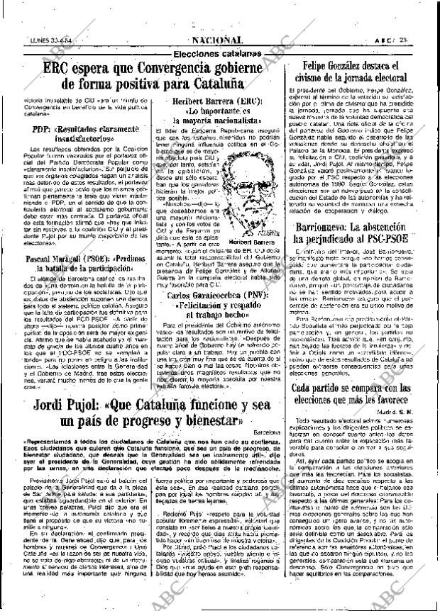 ABC MADRID 30-04-1984 página 23