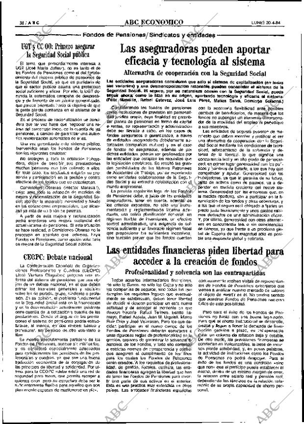 ABC MADRID 30-04-1984 página 38