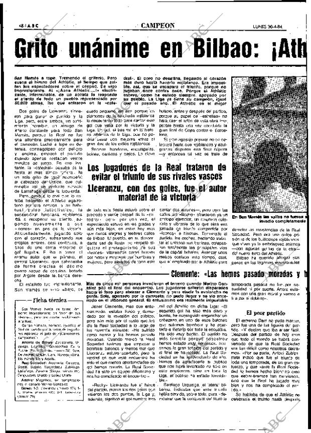 ABC MADRID 30-04-1984 página 48