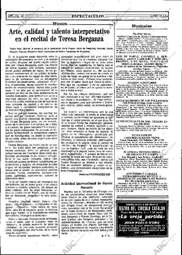 ABC MADRID 30-04-1984 página 68