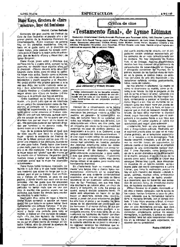 ABC MADRID 30-04-1984 página 69