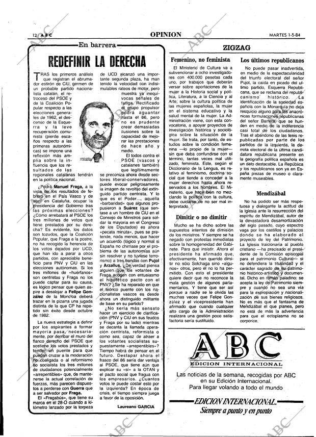 ABC MADRID 01-05-1984 página 12