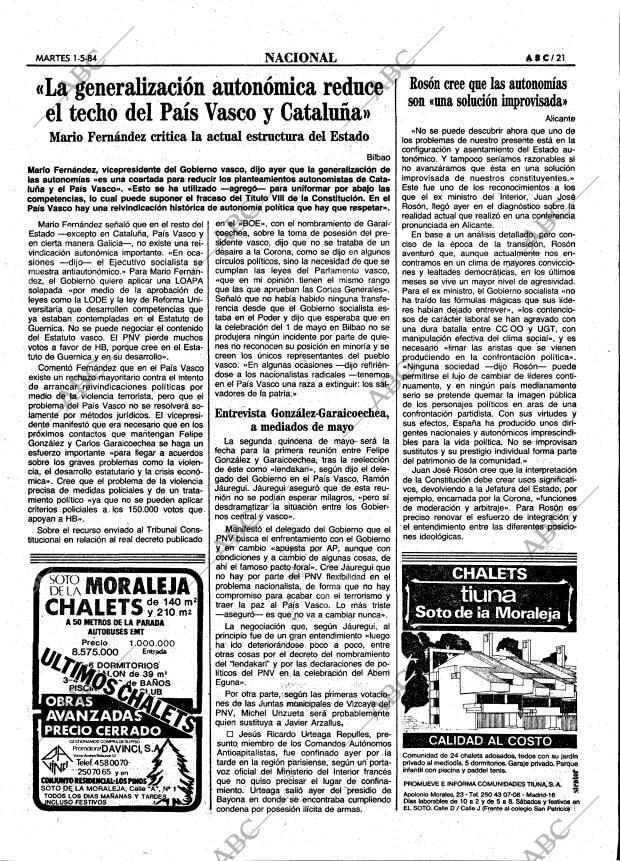 ABC MADRID 01-05-1984 página 21