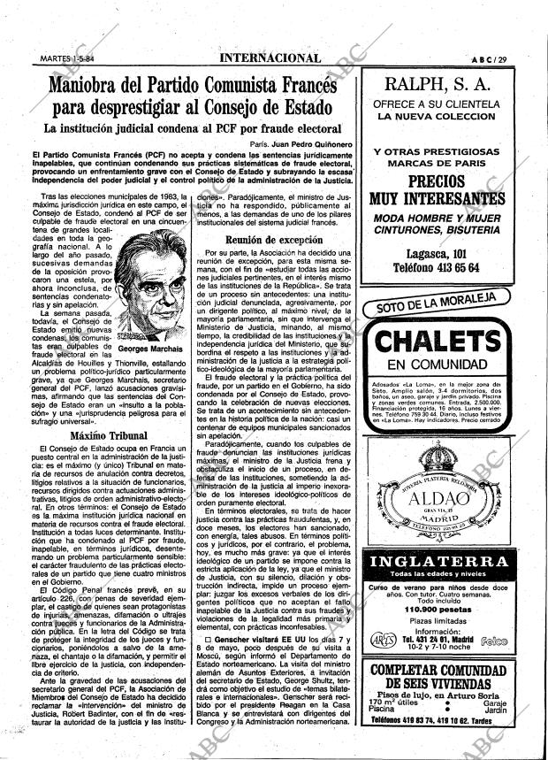 ABC MADRID 01-05-1984 página 29