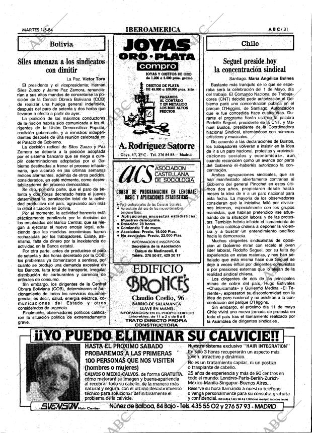 ABC MADRID 01-05-1984 página 31