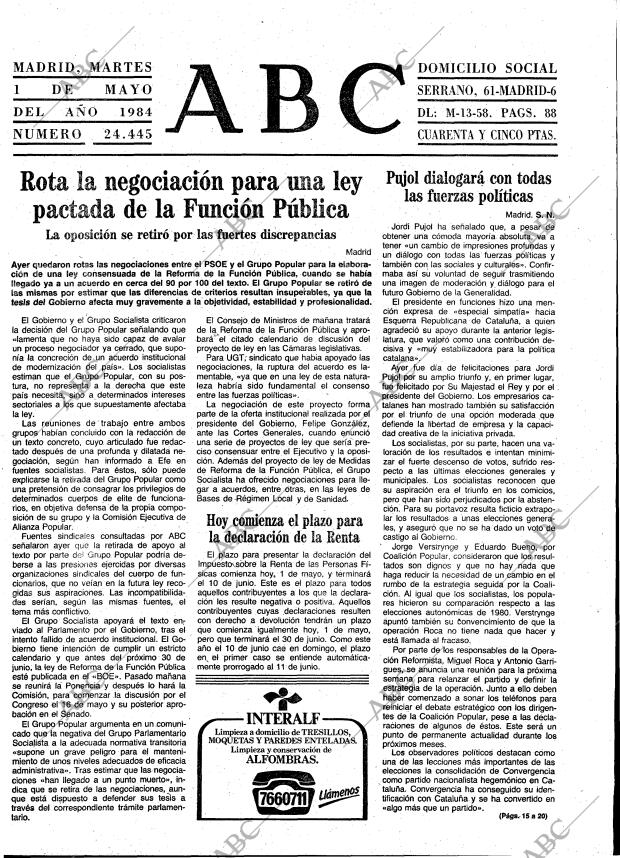 ABC MADRID 01-05-1984 página 9