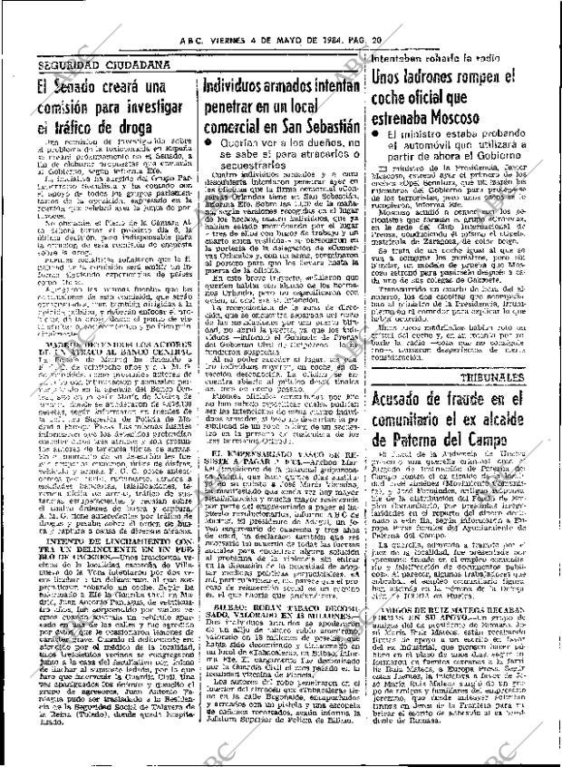 ABC SEVILLA 04-05-1984 página 20