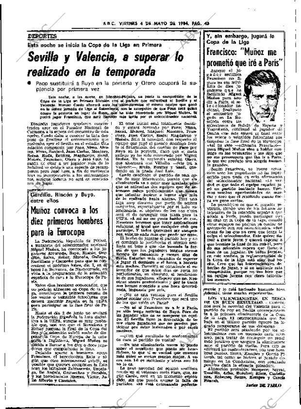 ABC SEVILLA 04-05-1984 página 43