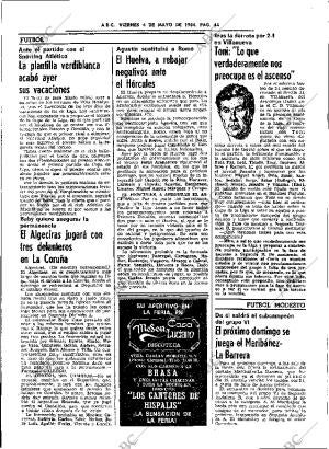 ABC SEVILLA 04-05-1984 página 44