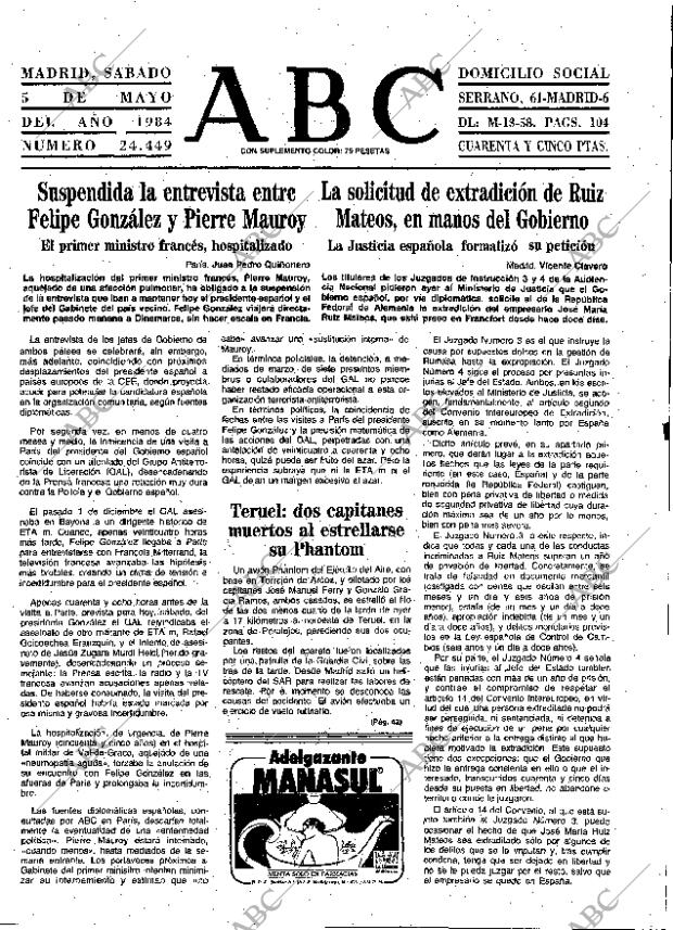 ABC MADRID 05-05-1984 página 13