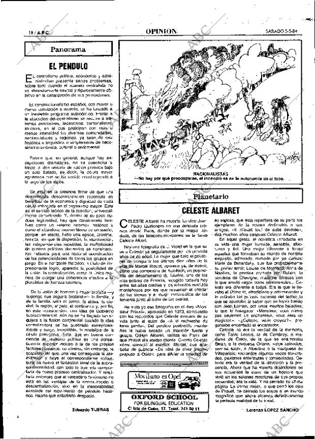 ABC MADRID 05-05-1984 página 18