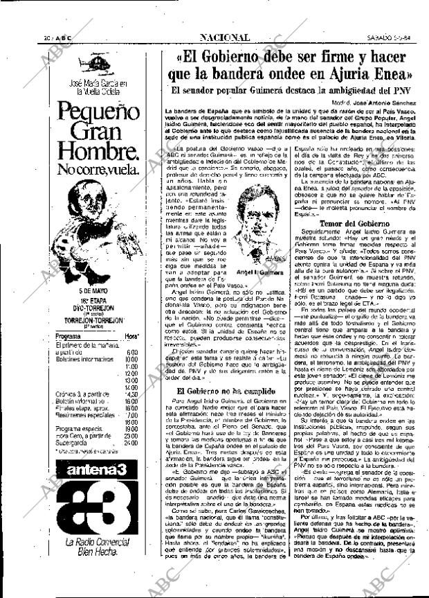 ABC MADRID 05-05-1984 página 20