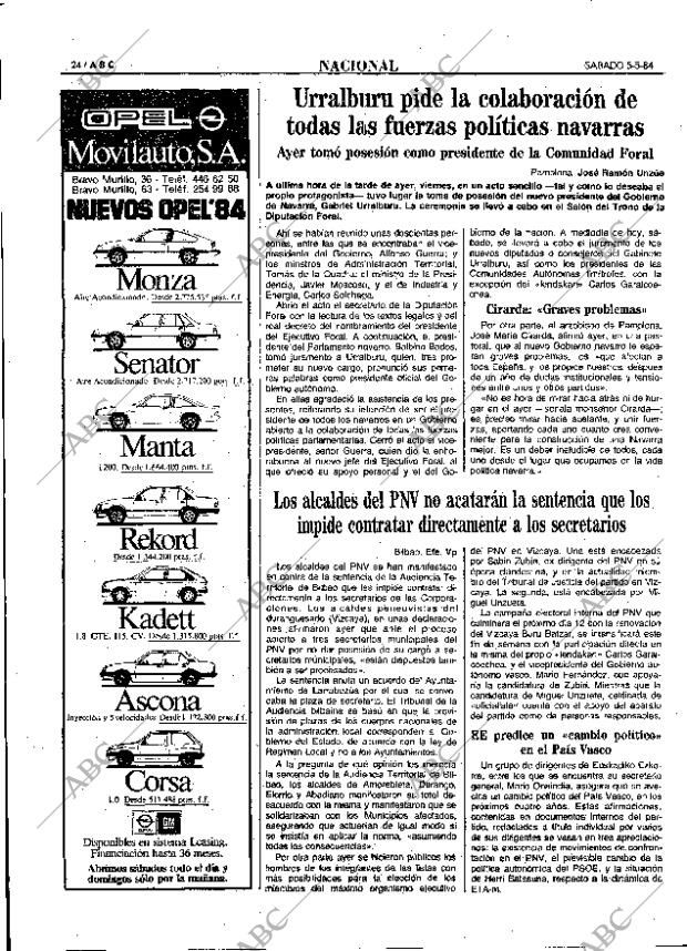 ABC MADRID 05-05-1984 página 24